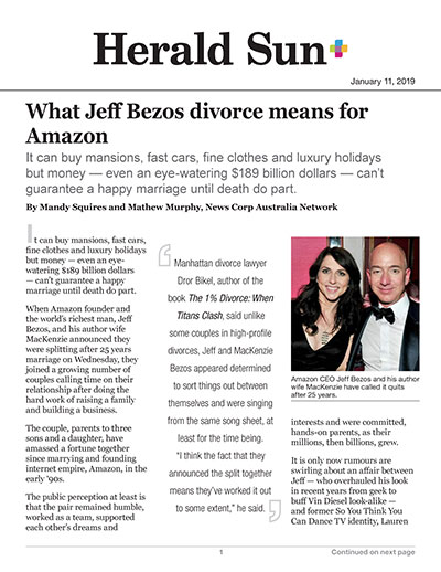 What Jeff Bezos divorce means for Amazon