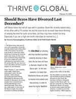 Should Bezos Have Divorced Last December?
