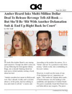 Amber Heard Inks Multi-Million Dollar Deal To Release Revenge Tell-All Book — But She'll Be 'Hit With Another Defamation Suit & End Up Right Back In Court'
